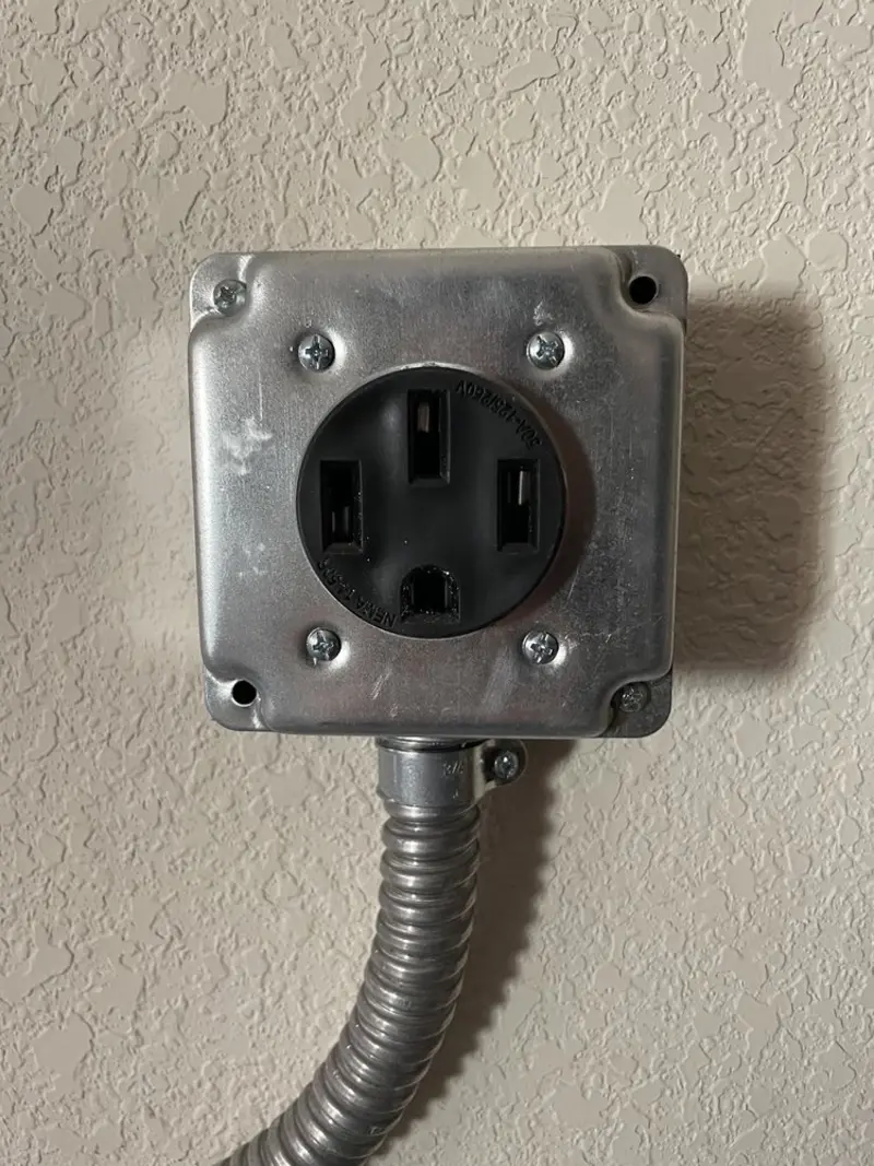 NEMA 14-50 outlet installed for Electrical Panel Upgrade in Archdale